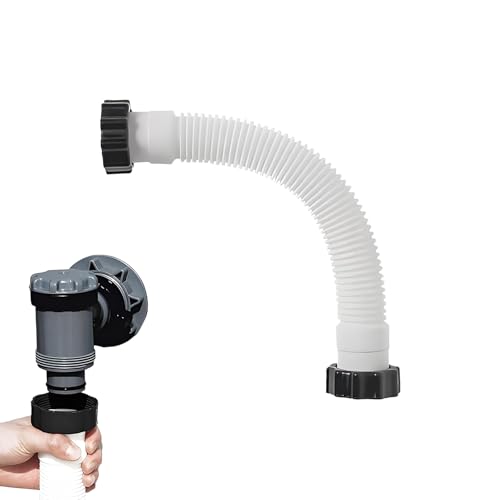 Mihauuke Pumpenschlauch | Schnellanschluss-Schlauch für Poolpumpe - Flexibel Und Robuster Zubehörschlauch Zur Schwimmbadpflege, Filterung Und Reinigung von Mihauuke