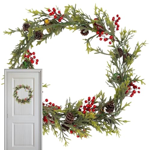 Mihauuke Rankengirlande | Künstlicher Weihnachts Grünschmuck Mit Beeren | Wetterbeständige Natürliche Pflanzen Dekoration Für Innenbereich Wand Decke Kamin Fenster Eingangstür Mihauuke Rankengirlande | Künstlicher Weihnachts Grünschmuck Mit Beeren | Wetterbeständige Natürliche Pflanzen Dekoration Für Innenbereich Wand Decke Kamin Fenster Eingangstür von Mihauuke