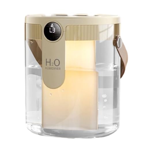 Mihauuke Schlafzimmer Luftbefeuchter,Kühler Nebel Luftbefeuchter - Leiser Diffusor mit 3 Düsen für Zuhause Büro Reisen Schlafzimmer Wohnung Kinderzimmer von Mihauuke