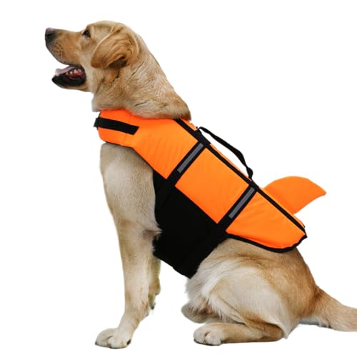 Mihauuke Schwimmweste Für Hunde - Sicherheits-Schwimmweste Für Haustiere - Schwimmhilfe & Sicherheitsweste Für Hunde Am & Im Wasser von Mihauuke
