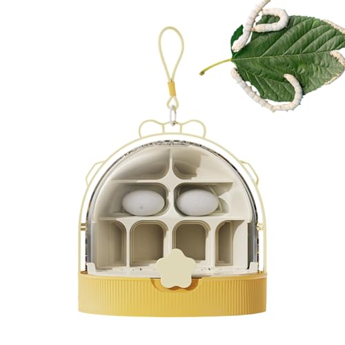 Mihauuke Seidenraupen Transportbehälter | Durchsichtiger Atmungsaktiver Beobachtungskasten für Seidenraupen - Haustierzubehör für Jugendliche Garten Camping Unterricht Naturerkundungen Mädchen Mihauuke Seidenraupen Transportbehälter | Durchsichtiger Atmungsaktiver Beobachtungskasten für Seidenraupen - Haustierzubehör für Jugendliche Garten Camping Unterricht Naturerkundungen Mädchen von Mihauuke