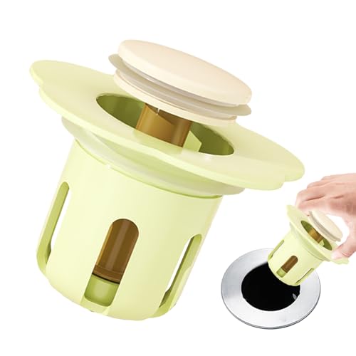 Mihauuke Spülstöpsel für Küchenspüle, Pop-up Abflussstöpsel Selbstschließend, Anti-Verstopfung Haarfänger Blumenform Abflussstopfen für Haushalt Restaurant Badewanne Gewerbliche Filtration von Mihauuke