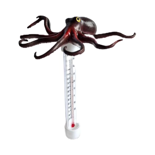Mihauuke Temperaturmesser | Cartoon-Tiere Poolthermometer,Großes Pool Thermometer Für Schwimmbad Familie See Badewanne Spa Thermalbad Drinnen Draußen Zuhause von Mihauuke