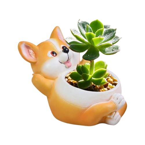 Mihauuke Tier Töpfe Für Pflanzen - Kunststoff Pflanzgefäß Tier | Dekorative Cartoon Gartenvase Aus Kunststoff Für Wohnbereich Außenbereich Zimmer Wohnzimmer Schlafzimmer Küche Dekoration von Mihauuke