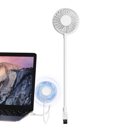 Mihauuke USB Tragbarer Ventilator - Verstellbarer Lüfter mit USB-Betrieb - Verstellbares Kühlgerät Für Zelt Auto Schreibtisch Büro Camping Schlafzimmer Outdoor von Mihauuke