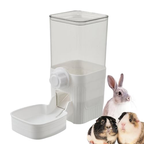 Mihauuke Vogel Wasserspender,Automatische Vogelfutter-Wasserflasche für Käfig - Transparent Haustierbrunnen Futterstation für Eichhörnchen Fink Hase Huhn Nymphensittiche Unzertrennliche Wellensittiche von Mihauuke