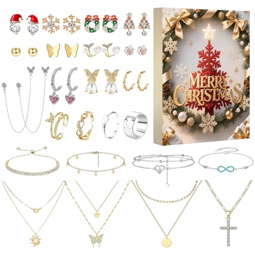 Mihauuke Weihnachtskalender | 25-Tage Weihnachtsschmuckset,Für Weihnachten Valentinstag Ostern Halloween Mihauuke Weihnachtskalender | 25-Tage Weihnachtsschmuckset,Für Weihnachten Valentinstag Ostern Halloween von Mihauuke