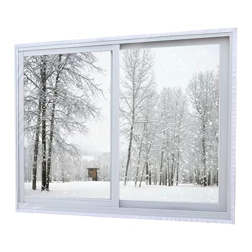 Mihauuke isolierung Für Den Winter,Wärmeschutz Klarsichtfolie - Winterdämmung Für In Wohnwagen Wohnung Garage Badezimmer Wintergarten Zuhause von Mihauuke