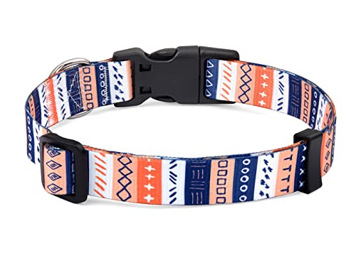 Mihqy Hundehalsband, Verstellbares, Weich & Komfort Hunde Halsband, Böhmisches, Blumen, geometrisches, Stammes Design, für Kleine, Mittlere und Große Hunde(Bunt Symbole,XS) von Mihqy