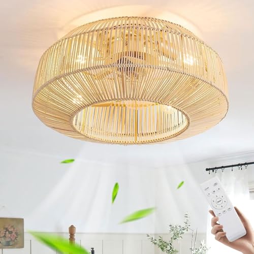 Deckenventilator Mit Beleuchtung E27 Vintage Rattan Bambus Deckenventilator Mit Fernbedienung Leise Deckenlampe Mit Ventilator 6 Windgeschwindigkeiten Lampe Mit Ventilator Für Wohnzimmer Esszimmer Deckenventilator Mit Beleuchtung E27 Vintage Rattan Bambus Deckenventilator Mit Fernbedienung Leise Deckenlampe Mit Ventilator 6 Windgeschwindigkeiten Lampe Mit Ventilator Für Wohnzimmer Esszimmer von MiiR