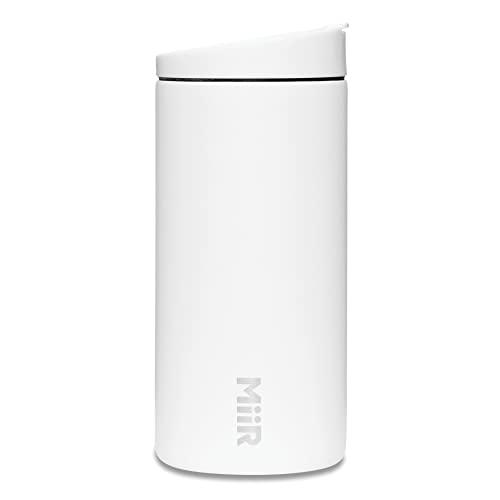 MiiR Flip Traveler Doppelwandig vakuumisoliert mit auslaufsicherem Klappdeckel, BPA-freie Edelstahl-Konstruktion, isolierter Becher für heiße oder kalte Getränke, 340 ml MiiR Flip Traveler Doppelwandig vakuumisoliert mit auslaufsicherem Klappdeckel, BPA-freie Edelstahl-Konstruktion, isolierter Becher für heiße oder kalte Getränke, 340 ml von MiiR