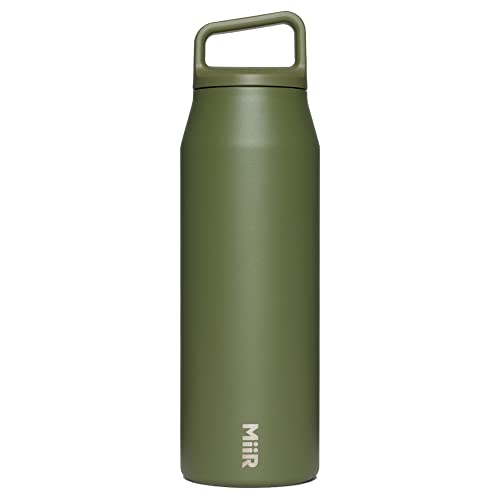 MiiR Wasserflasche mit breiter Öffnung: Isolierte Wasserflasche aus Edelstahl mit doppelwandiger Vakuumisolierung, auslaufsicheres Design, hält Getränke heiß oder kalt MiiR Wasserflasche mit breiter Öffnung: Isolierte Wasserflasche aus Edelstahl mit doppelwandiger Vakuumisolierung, auslaufsicheres Design, hält Getränke heiß oder kalt von MiiR