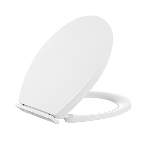 Toilettendeckel WC Sitz mit Absenkautomatik O Form Weiß Klodeckel mit Quick Release Funktion Klobrille Abnehmbar Einfach zu Säubern Antibakteriell Toilettendeckel WC Sitz mit Absenkautomatik O Form Weiß Klodeckel mit Quick Release Funktion Klobrille Abnehmbar Einfach zu Säubern Antibakteriell von Miibox