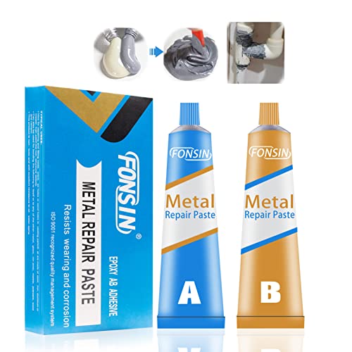 Allzweck-Reparaturkleber, Magischer Schweißkleber 50g*2 Metall Reparatur Paste Reparatur Mittel, Hochfestigkeitsschweißkleber, Wasserfester AB-Kleber, Flüssigmetall zum Reparieren Gussfehler Verwendet Allzweck-Reparaturkleber, Magischer Schweißkleber 50g*2 Metall Reparatur Paste Reparatur Mittel, Hochfestigkeitsschweißkleber, Wasserfester AB-Kleber, Flüssigmetall zum Reparieren Gussfehler Verwendet von Miioto