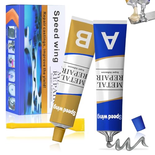 Metallkleber, 100g Klebstoff für Metall, Kaltschweißmasse für Metalle,Starker Kleber zur Verklebung von Metall und Anderen Materialien, Metal Repair Paste AB zum Reparieren Gussfehler Verwendet (A) Metallkleber, 100g Klebstoff für Metall, Kaltschweißmasse für Metalle,Starker Kleber zur Verklebung von Metall und Anderen Materialien, Metal Repair Paste AB zum Reparieren Gussfehler Verwendet (A) von Miioto