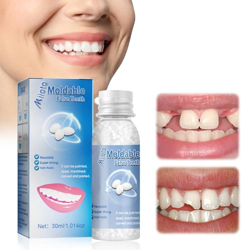 Miioto Zahn Reparatur Set, Zahnersatz Selber Machen, Provisorischer Zahnersatz, Zahnfüllung Selber Machen, Zur Reparatur Abgebrochener Zähne, 30ML von Miioto