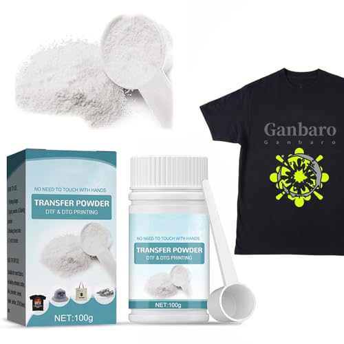 Miioto Transfer Powder, DTF Pulver, Pulver Schmelzkleber, DTF Transfer Film, Geeignet für den Allfarbdruck Mit DTF-Drucker, Verwendet für Pulverfolie auf T-Shirts, Taschen, Hüten und Schuhen - 100g Miioto Transfer Powder, DTF Pulver, Pulver Schmelzkleber, DTF Transfer Film, Geeignet für den Allfarbdruck Mit DTF-Drucker, Verwendet für Pulverfolie auf T-Shirts, Taschen, Hüten und Schuhen - 100g von Miioto