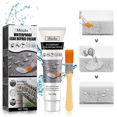 Waterproof Insulation Sealant, Dichtmasse Wasserdicht, Unsichtbares Imprägniermittel, Wasserdicht Transparent, Unsichtbares Wasserdichtes Dichtungsmittel, für Risse Außenwand Fenster Badezimmer von Miioto