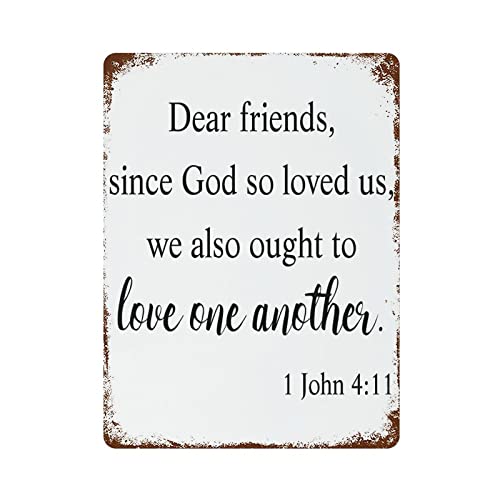Metallschilder "Dear Friends, Since God So Loved Us, We Also Ought to Love One Another Indoor/Outdoor Use Kitchen Metal Tin Sign Wall Home Decor Bar 40,6 x 30,5 cm Metallschilder "Dear Friends, Since God So Loved Us, We Also Ought to Love One Another Indoor/Outdoor Use Kitchen Metal Tin Sign Wall Home Decor Bar 40,6 x 30,5 cm von Miisglory