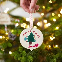 Diy Weihnachtskugeln Bastelset Malen Sie Ihre Eigenen Birkendekorationen von MijMojDesign