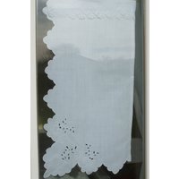 Schöne Paar Vorhänge Blickbruch, 78 cm X 42 Bise Brise, in Old Lin Wire, Bien Blanc Und Hand Bestickt Von Unseren Vorderkämpfen Schöne Paar Vorhänge Blickbruch, 78 cm X 42 Bise Brise, in Old Lin Wire, Bien Blanc Und Hand Bestickt Von Unseren Vorderkämpfen von MijagaCreations
