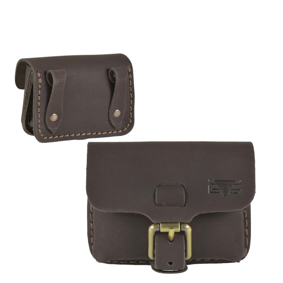 Gürteltasche Leder 12x9cm antikbraun Mika 28060422 von Jüscha