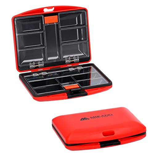 MIKADO doppelseitige Kleinteile Tackle Box super compact 11 x 9 x 2,5cm wasserdichte Angelbox MIKADO doppelseitige Kleinteile Tackle Box super compact 11 x 9 x 2,5cm wasserdichte Angelbox von Mikado