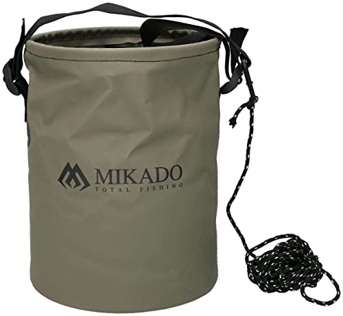 Mikado 8L Faltbarer Wassereimer Futtereimer Water Bucket mit Seil Bait Bucket von Mikado