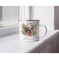 Vintage Kamera Emaille Tasse, Blumenmotiv, Für Fotografie Liebhaber, Einzigartiges Geschenk, Personalisiert Mit Wunschnamen Vintage Kamera Emaille Tasse, Blumenmotiv, Für Fotografie Liebhaber, Einzigartiges Geschenk, Personalisiert Mit Wunschnamen von Mikalino