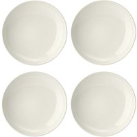 Mikasa Cranborne Set de 4 Schüsseln de Pasta, Service für 4, Set de 4 Schüsseln de Pasta in Steingut, 24cm, Creme, große Schüsseln - Mikrowelle & von Mikasa