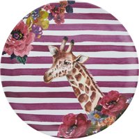 Mikasa Wild At Heart Giraffe Rundes Serviertablett, 36cm, de Melamin, Leichter und haltbarer Snackteller mit Tierprint de von Mikasa