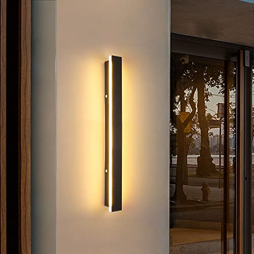 Mikeru LED Wandlampen, Wandleuchte Aussen, 35W Moderne Lange Lichtleiste Wandlicht 360° 3d Surround Led Außenlampe Ip65 Wasserdicht Wandlampe, Wohnzimmer Veranda Schlafzimmer Innen Wandleuchte von Mikeru