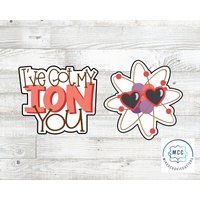 Ion Atom Molecule Oder Plaque Punny Valentinstag Ausstechform von MikesCookieCutters
