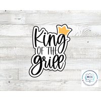 King Of The Grill Vatertag Plakette Ausstecher von MikesCookieCutters