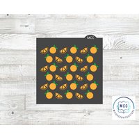 Zwei Teiliges Orange Schablonen Set von MikesCookieCutters