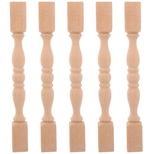 5St Massivholzzaun holzgeländer holzschrank römische säule Holzposten Geschnitztes Holz Möbel liefern Zaunpfosten Holzbein hölzern Mikikit von Mikikit