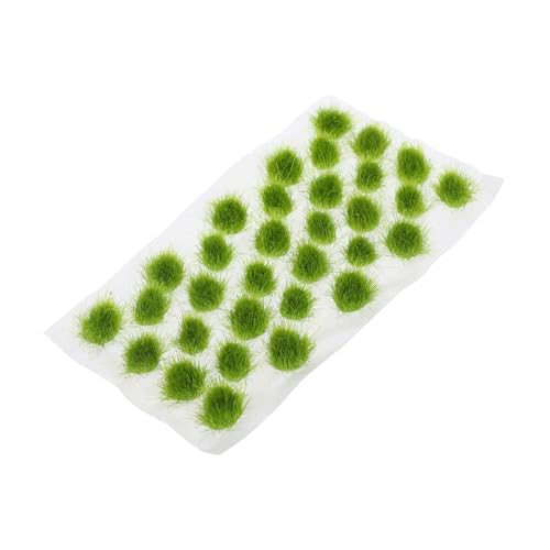 Mikikit 1 Blatt Kunstrasen Miniatur Cluster simulieren Fälschung gefälscht Simulation Material Gras zum Basteln Modellgras Grasmatte für Modelleisenbahnen Plastik von Mikikit