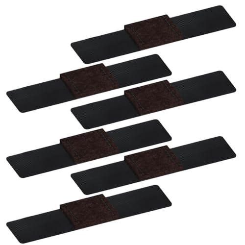 Mikikit 1 Satz Tisch- Und Stuhlfußabdeckung Böden Stuhlbein-bodenschoner Quadratische Möbelpolster Möbelbodenschoner Möbelgleiter Für Teppiche Stuhlmatte Hartholz Sitz Kissen Black Eva 6st von Mikikit