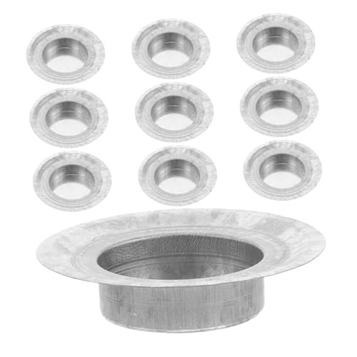 Mikikit 10stücke Teiliges Teelichtkerzenhalter Einlage Hitzebeständig Für Standard Einmachgläser Sicherer Design Langlebig Und Mikikit 10stücke Teiliges Teelichtkerzenhalter Einlage Hitzebeständig Für Standard Einmachgläser Sicherer Design Langlebig Und von Mikikit