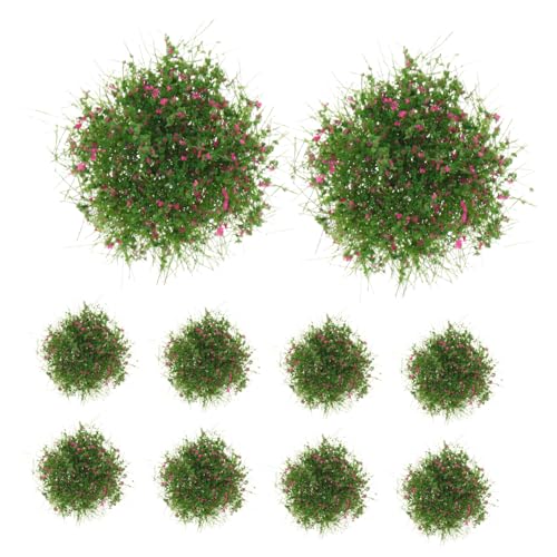 Mikikit Grasherstellung 10 Stück Kunstrasen-Cluster Für Miniatur-landschaftsgrün von Mikikit