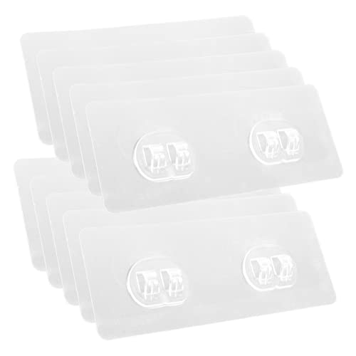 Mikikit 10 Stück Teiliges Transparentes Klebehaken Selbstklebende Wasserfeste Ersatzhaken für Duschregal und Küchenwand Extra Stark ohne Bohren für Bad Küche und Büro Geeignet Mikikit 10 Stück Teiliges Transparentes Klebehaken Selbstklebende Wasserfeste Ersatzhaken für Duschregal und Küchenwand Extra Stark ohne Bohren für Bad Küche und Büro Geeignet von Mikikit
