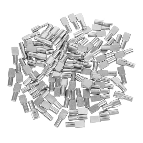 Mikikit 100 Stück Regale Regalnägel für Schränke Regalklammern-Kit Regalstützen Bücherregalstifte Regalhalterstifte Möbelregal-Halterungsstift Rostfreier Stahl Silver Mikikit 100 Stück Regale Regalnägel für Schränke Regalklammern-Kit Regalstützen Bücherregalstifte Regalhalterstifte Möbelregal-Halterungsstift Rostfreier Stahl Silver von Mikikit