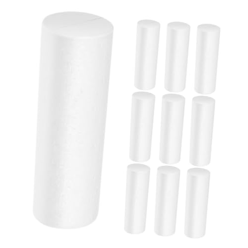 Mikikit 10stücke Teiliges Schaumstoff-Zylinder DIY-Dekorationen Leichte Strapazierfähige Schaumrohre Für Weihnachtliche Bastelprojekte Für Festtagsdeko Und Kreative Gestaltung von Mikikit