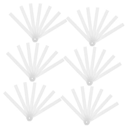 Mikikit 10Stücke Teiliges DIY Fächerrahmen Stabilem Kunststoff für Handarbeit und Projekte Unvollendeter Faltbarer Fächerrahmen für Designs und Dekorationen von Mikikit