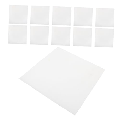 Mikikit 12 Blätter Dörrtabletten Tabletts für Dörrgerät Dörrschalen aus Silikon Zubehör für Dörrgeräte Ersatzteile für Dörrgeräte und Trockner Dörrmatten Kieselgel Weiß von Mikikit