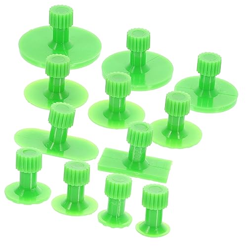 Mikikit 12 Stück Teiliges Auto Dellen Reparaturset mit Verschiedenen Dent Removal Tool Karosseriefreundliche Dent Puller Tabs für Kratzfreie Auto Dellen Entfernung Einfach zu Verwenden von Mikikit