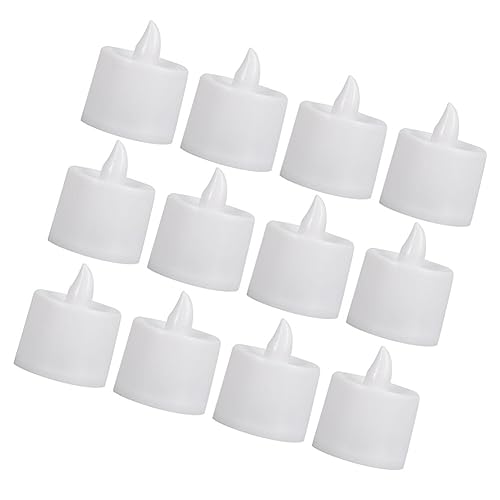 Mikikit 12stücke Teiliges Elektronische Kerzenlampe Flammenlos Für Hochzeiten Geburtstage Und Festlichkeiten Sicherheitsdesign Mit Knopfzellen Weiße Außenhülle Warmes Licht Mikikit 12stücke Teiliges Elektronische Kerzenlampe Flammenlos Für Hochzeiten Geburtstage Und Festlichkeiten Sicherheitsdesign Mit Knopfzellen Weiße Außenhülle Warmes Licht von Mikikit