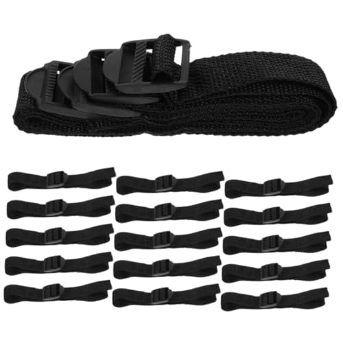 Mikikit 16 Stück Teiliges Verstellbares Riemenset für Nagelschuhe Rasenlüfter Schuhe mit Stabilen Gurten für Gartennutzung Geeignet für Verschiedene Fußgrößen Langlebig und Einfach zu von Mikikit