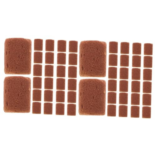 Mikikit 2 Sätze Kindergartenblock Zimmerpflanze Root-tabs Aquarienpflanzen Bodenblock Fisch Klare Töpfe Pflanzenfutter Bewurzelungshormon Ehrliche Tücher Torf-Matrix-Block 100 Stück * 2 von Mikikit