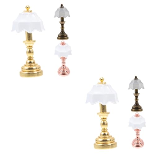 Mikikit 2 Sätze Mini-schreibtischlampenmodell Klein Led Für Miniatur Usb-schreibtischlampe Mini-hauslichtmodell Mini-möbelmodell Nachttischlampe Ornament Metall 3 Stück * 2 Mikikit 2 Sätze Mini-schreibtischlampenmodell Klein Led Für Miniatur Usb-schreibtischlampe Mini-hauslichtmodell Mini-möbelmodell Nachttischlampe Ornament Metall 3 Stück * 2 von Mikikit